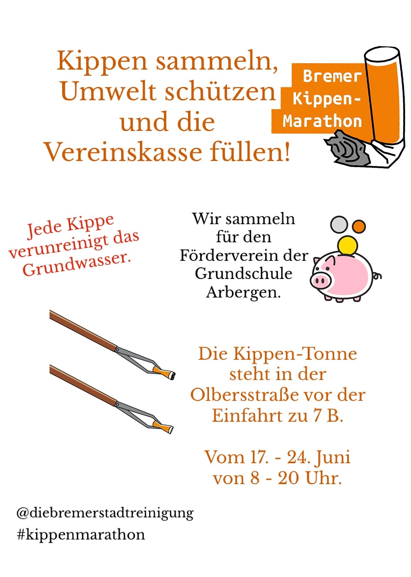 Aufruf für den Bremer Kippen-Marathon